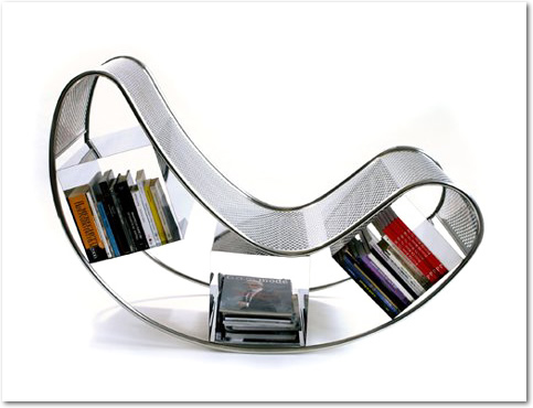 Dondola - Cadeira de balanço porta-livros
